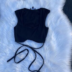 Elegant Black Sleeveless Top